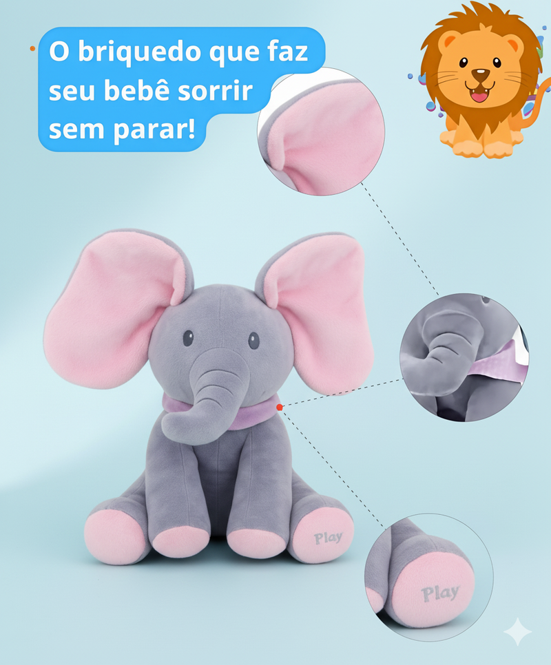 Elefante Musical Peek a Boo "Cadê o Neném? Achou!