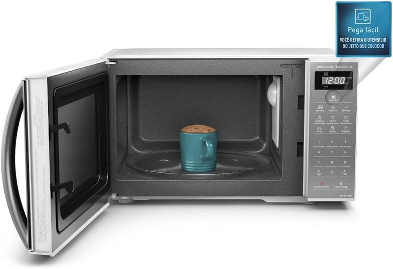 Micro-ondas Panasonic 21L Espelhado Branco
