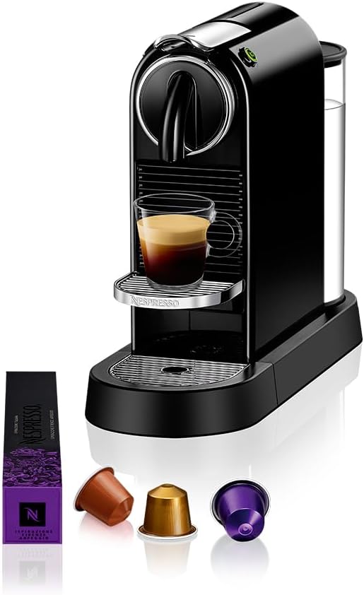 Cafeteira Espresso Nespresso CitiZ Preta – Design Premium e Café Perfeito (110V e 220V)