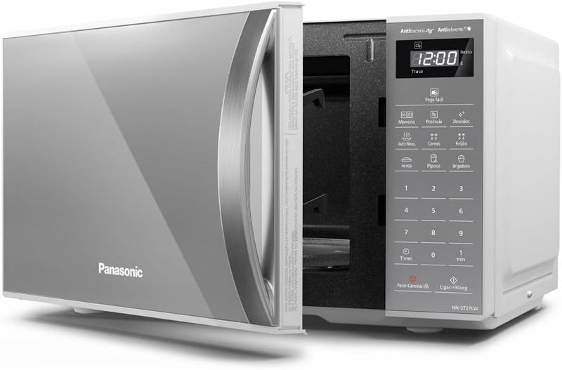 Micro-ondas Panasonic 21L Espelhado Branco