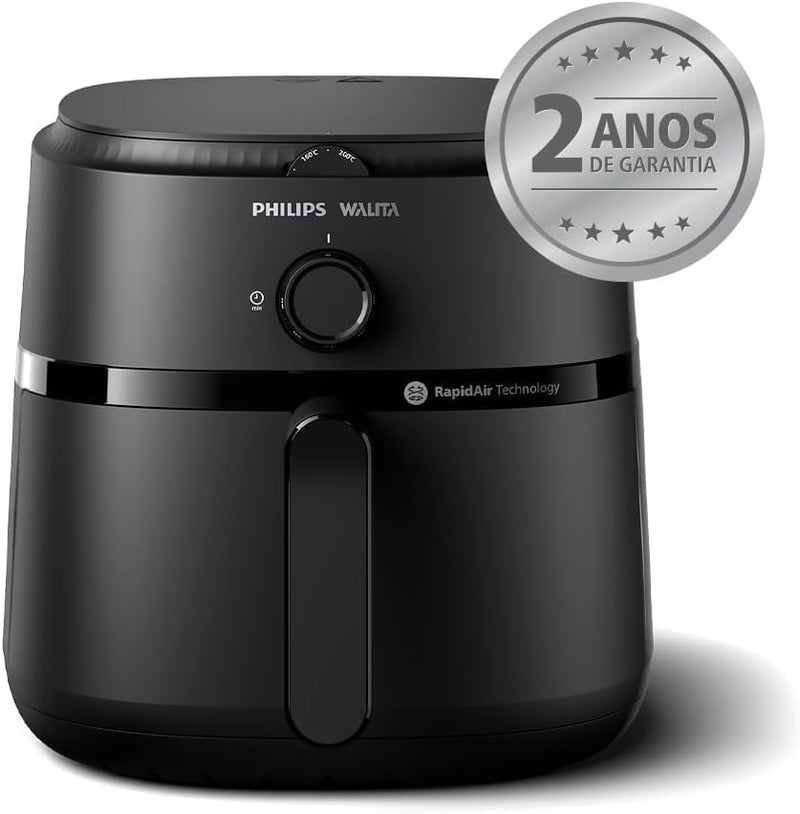 Fritadeira Airfryer Série 1000 XL – Philips Walita, 6,2L, RapidAir, Preta, 2 Anos de Garantia (110v ou 220v)