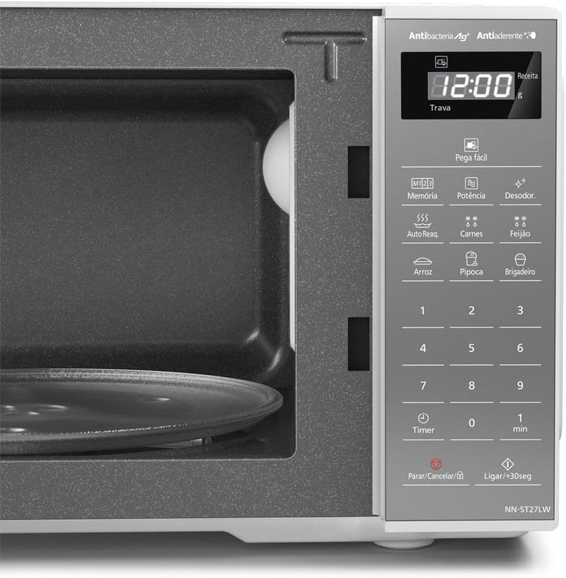 Micro-ondas Panasonic 21L Espelhado Branco