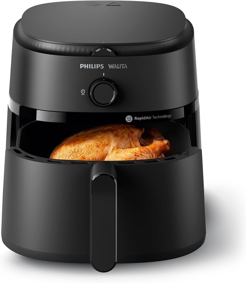 Fritadeira Airfryer Série 1000 XL – Philips Walita, 6,2L, RapidAir, Preta, 2 Anos de Garantia (110v ou 220v)