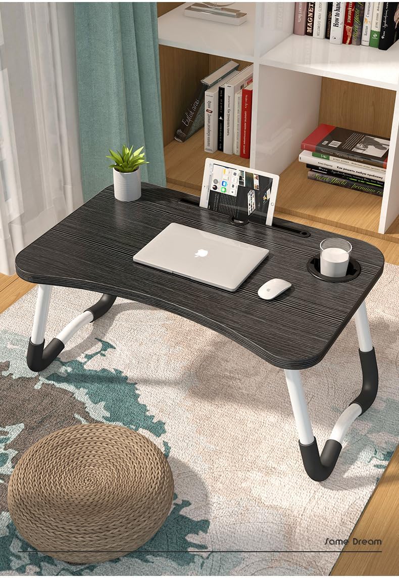Mesa Portátil Multifuncional para Notebook – Suporte Leve e Dobrável para Cama e Sofá