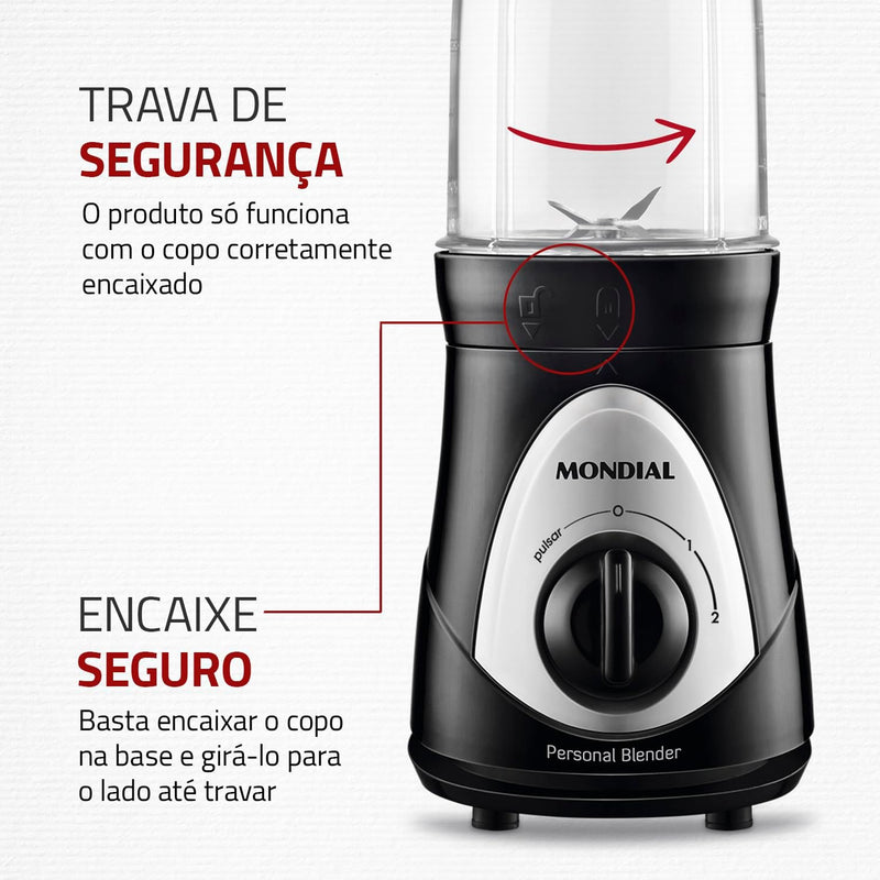 Personal Blender Mondial – Portátil, Potente e Saudável