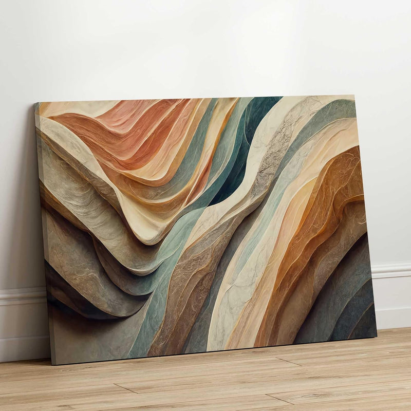 Quadro Decorativo Abstrato Moderno 130x90 Horizontal – Grande para Sala, Quarto, Escritório ou Hall